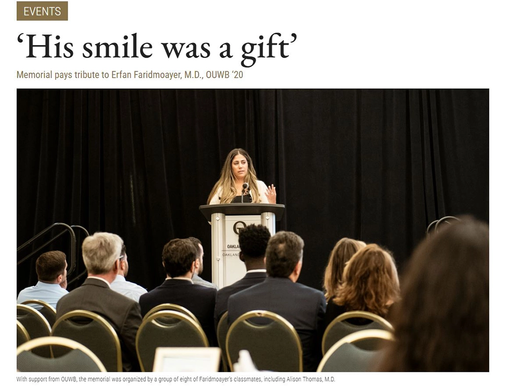 Dr. Erfan faridmoayer's Tribute Post Image