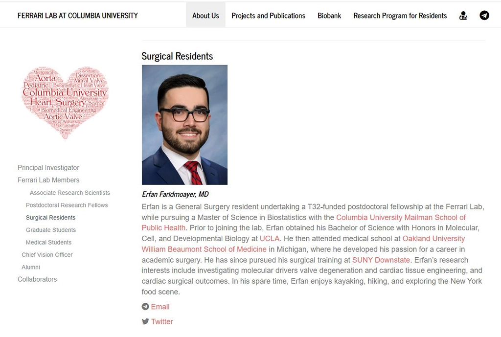 Dr. Erfan faridmoayer's Tribute Post Image